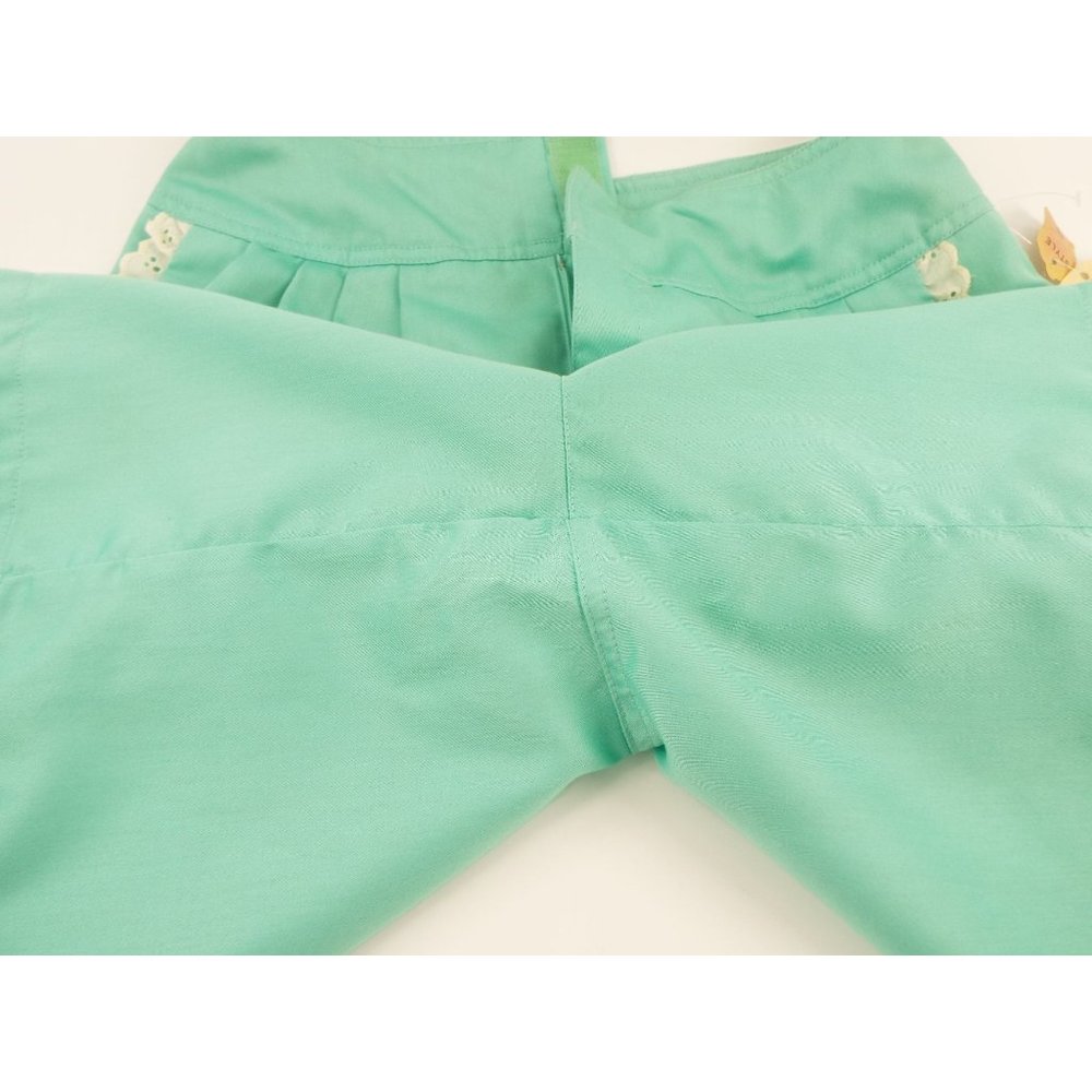 Vintage Bette Coffina Cool It Mint Green Pleated High Waisted Shorts Size 8 - Picture 4 of 12